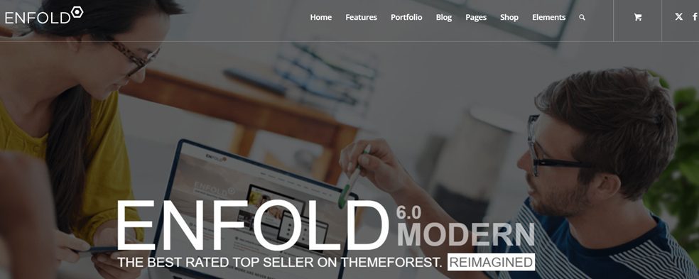 Enfold theme Screenshot of Enfold Envato WordPress theme homepage demo – Responsive Multi-Purpose Theme