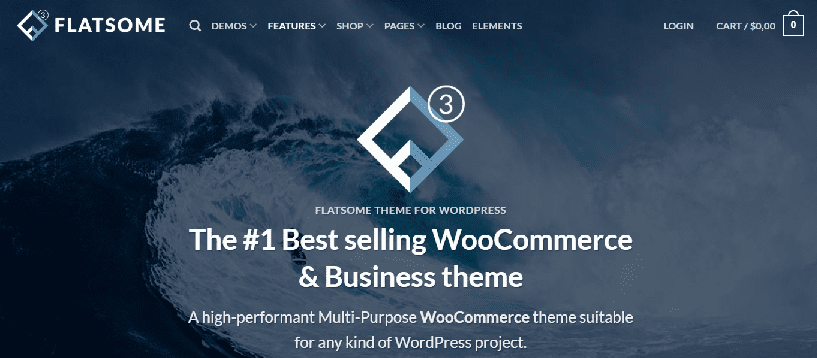 Flatsome theme Screenshot of flatsome Envato WordPress theme homepage demo – Best selling WooCommerce & Business theme