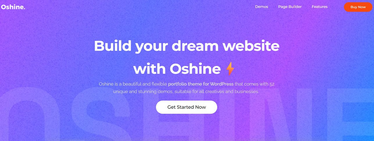 Oshine Envato WordPress theme Screenshot of Oshine Envato WordPress theme homepage demo – Multipurpose Creative WordPress Theme