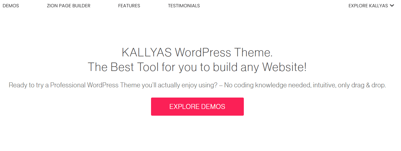 kallyas theme Screenshot of Kallyas Envato WordPress theme homepage demo-Creative eCommerce Multi-Purpose WordPress Theme