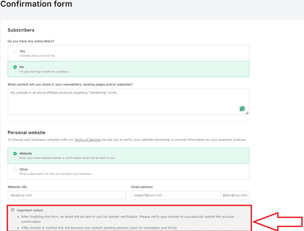 Additonal information