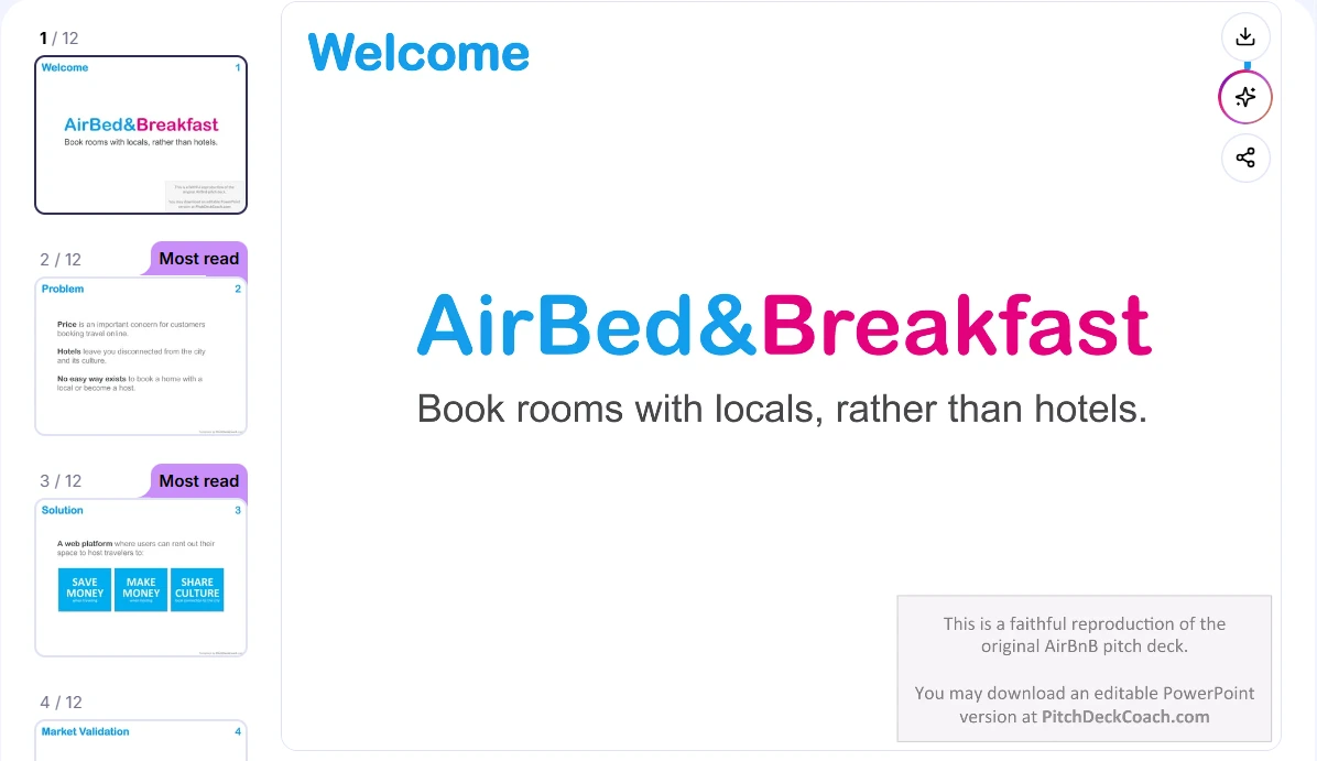 airbed-and-breakfast-slideshow-example-pitch-deck